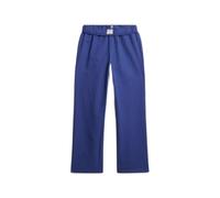 Pantalon élastiqué à rayures en coton biologique femme Superdry Bleu XS