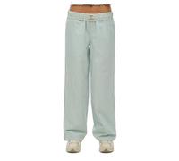 Pantalon élastique à rayures en coton femme Superdry Vert S