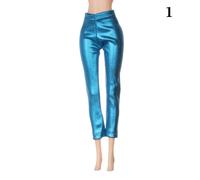 Pantalon Élastique En Cuir Couleur Bonbon, Rayé, Bas, Vêtements Pour Poupée, Accessoires Pour 1/6, Tenue Quotidienne Décontractée