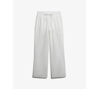 Pantalon élastique en lin femme Superdry Blanc XS