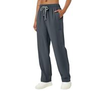 Pantalon Elastique Femme, Randonnée Cargo Collant Taille Leggings Vêtement Equitation Bas Coton Survêtement Jegging Hiver Velours Cuir Blanc Yoga Sport Jogging Femme Coton, L