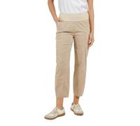 Pantalon en Coton, Taille Haute élastiquée, Taille 38 à 52, Fabriqué en France (FR/ES, Numérique, 48, Taille Normale, Taille Normale, Beige)