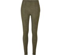 Pantalon en cuir dÃ©lavÃ© femme Urban Classics Vert XL