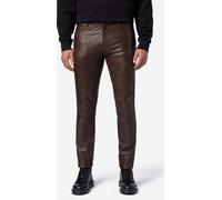 Pantalon en cuir homme Jeans en cuir Ricano SLIM FIT - Marron / 31