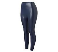 Pantalon en cuir pour femme taille haute - Legging taille haute pour femme - Pantalon ample décontracté ample à jambes larges, pantalon de jogging baggy thermique pantalon de survêtement pantalon