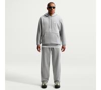 Pantalon en Fleece à ourlet ouvert Nike Club pour homme Dark Grey Heather/Light Smoke Grey/Blanc M
