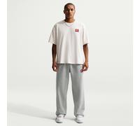 Pantalon en Fleece à ourlet ouvert Nike Solo Swoosh pour homme Dark Grey Heather/Blanc XS