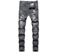Pantalon en Jean de Rue pour Hommes, Coupe ajustée, Tube Droit, rétro, Hip Hop Pantalon Harem Coloré Pantalon De Yoga Harem pour