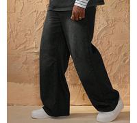 Pantalon en jean noir délavé style urbain ample pour homme ; pattes sur le pantalon ; motif strass sur les poches arrière L,M,S,XLAnimal,Lettres,PlantesJean