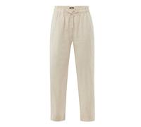 Pantalon en lin coupe fuselÃ©e femme Mexx Beige 44
