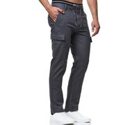 Pantalon en lin Indicode pour hommes pantalon cargo Leonardo pantalon en tiss...