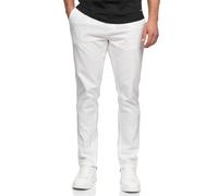 Indicode Hommes Bryne Pants | Pantalon en Coton et Lin Offwhite M