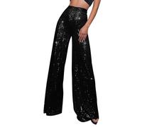 Pantalon en Lin Jogpant Élégante Golf Laine Marine Portefeuille Sculptant D'Elephant Patte D'Intérieur Anti Cellulite Chino Pantacourt Femme Coton Lin Noir L