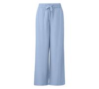 Pantalon en lin mélangé avec taille élastique femme QS Bleu 42