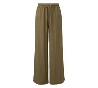 Pantalon en lin mélangé femme QS Vert 40x32