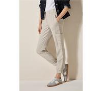 Pantalon en lin mélangé, look cargo