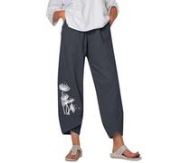 Pantalon en Lin Pantalon DéContracté IdéAl Au Quotidien Les Trajets Et L'éTé Confectionné dans Un éLéGant MéLange De Lin Et Parfait avec des Hauts à Manches Courtes Ou Trois-Quarts Chic