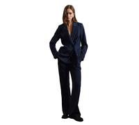 Pantalon en mÃ©lange de laine femme Stefanel Regular Fit Bleu 46