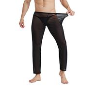 Pantalon en maille transparente pour homme - Legging sexy en maille transparente - Pantalon long transparent - Pantalon en maille - Pantalon de loisirs - Pantalon de jogging long - Sous-vêtements, O
