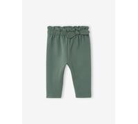 VERTBAUDET Pantalon en Molleton bébé Taille élastiquée Vert Bouteille 24M(86CM)
