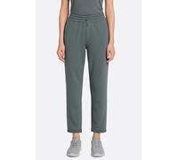 Pantalon en satin vert forêt coupe large 7/8 Misciano - Femme