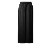 Pantalon en sergÃ© de viscose femme COMMA Wide-Leg Noir 32 Long