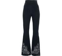Pantalon en toile Gothic de Killstar - Nocturne Nights - A Devil's Rose - Pantalon Évasé - XS à 4XL - pour Femme - noir M