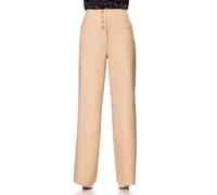 Pantalon en toile Rockabilly de Belsira - Marlenehose - S à 3XL - pour Femme - beige XXL