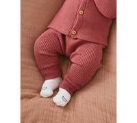 Pantalon en tricot, lie de vin 1M