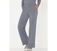 Pantalon en tricot mélange mérinos/cachemire - CREATION L PREMIUM - bleu fumée-gris pierre chiné BLEU FUMÉE-GRIS PIERRE CHINÉ 25