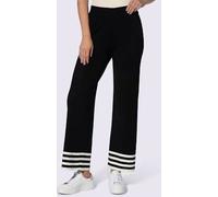 Pantalon en tricot rayures contrastées - Rick Cardona - noir NOIR 44