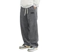 Pantalon en Velours CôTelé Homme,Pantalon DéContracté en Velours CôTelé Coupe Classique Et Confortable Pantalon DéContracté avec Poches pour Un Usage Quotidien Tissu Texturé Doux