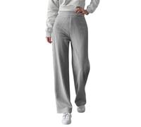 Pantalon en velours côtelé pour femme - Taille haute - Jambes larges - Pantalon thermique tricoté - Couleur unie - Stretch - Corduroy - Pantalon de loisirs chaud - Pantalon palazzo élégant pour les