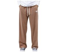 Pantalon En Velours Côtelé Pour Hommes, Couleur Unie, Cordon De Serrage, Jambes Larges, Décontracté, Tendance D'affaires, Confortable, Ample Portefeuilles Hommes,Pantalon Baggy Homme (Khaki, XL)