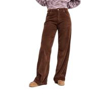 Roxy - Pantalon en velours côtelé - Surf Crush Cord Pant Chestnut pour Femme en Coton - Taille S - Marron Marron S