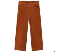 Pantalon en velours - vidaXL - Fille - Rose clair - Taille élastique - Coupe droite 18-24 mois