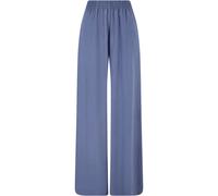 Pantalon en viscose à jambe large femme Urban Classics Bleu 4XL