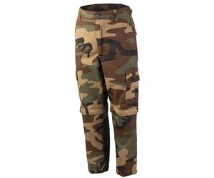 Pantalon enfant BDU Zip-Off Mil-Tec - Woodland L