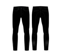 Pantalon équitation avec genouillère Catago Raven Noir 44