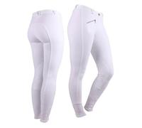 Pantalon équitation de concours femme Q-essentials Blanc 36