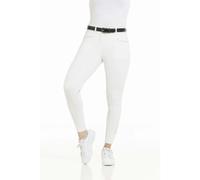 Pantalon équitation de concours fond silicone Equithème Claudine Blanc 36