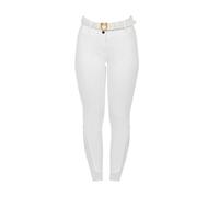 Pantalon équitation de concours full grip femme Equestro Blanc 38 IT