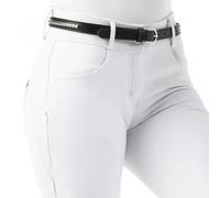 Pantalon équitation de concours mid grip femme Equithème Bella Blanc 42