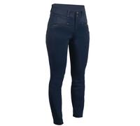 Pantalon équitation full grip femme HKM Pearl City Bleu 38