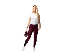 Pantalon équitation full grip femme Horze Evelyn Rouge 36