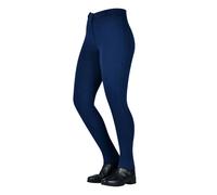 Pantalon équitation mid grip femme Saxon Warm Up Bleu 34