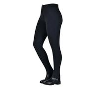 Pantalon équitation mid grip femme Saxon Warm Up Noir 34