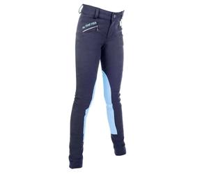 Pantalon équitation mid grip fille HKM My First HKM Bleu 5 ans