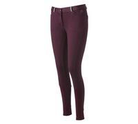Pantalon EQUITHÈME Glam fond intégral rouge bordeaux 40