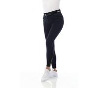 Pantalon EQUITHÈME Safir avec renforts genoux bleu marine-noir 14 ans